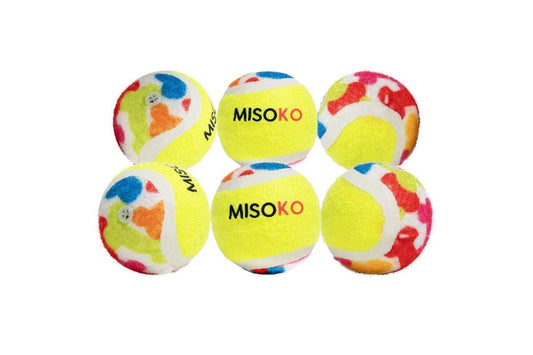 MISOKO dog toy, tennis balls