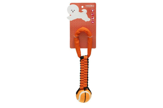 MISOKO dog toy, ball with rope