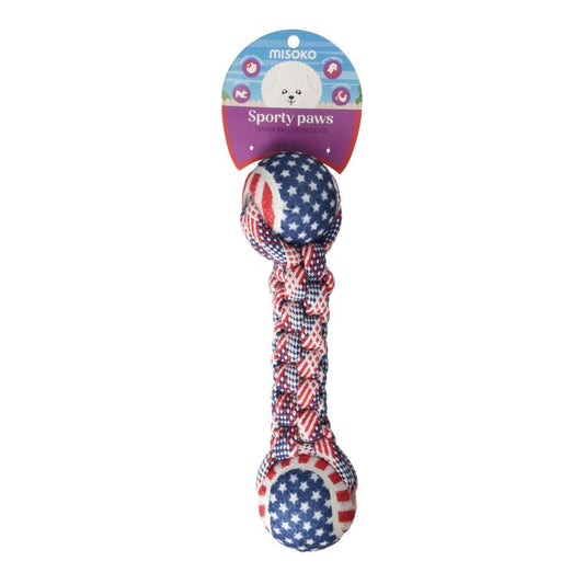 MISOKO dog toy, balls with rope