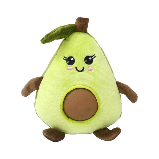 MISOKO dog toy, round avocado, plush, green, 19 cm