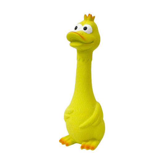 MISOKO toy for dog, sitting duck, latex, green, 19.5 cm