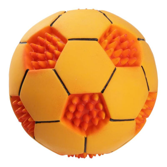 MISOKO dog toy, football, latex, orange, 10 cm