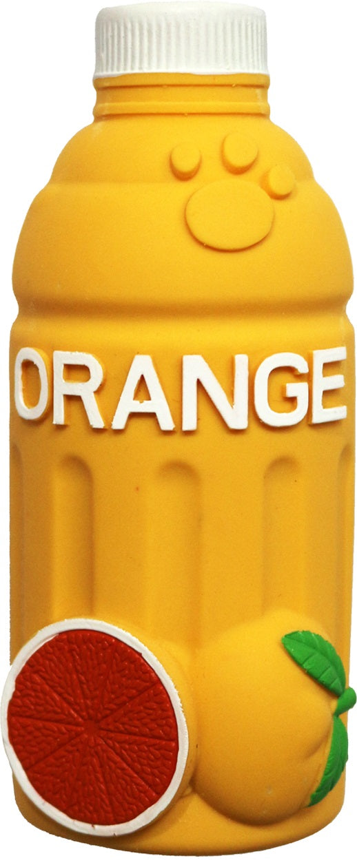 Misoko toy for dog, orange juice bottle shape