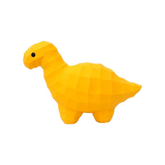 Jouet pour chien MISOKO, dinosaure, latex, jaune, 21,5 cm