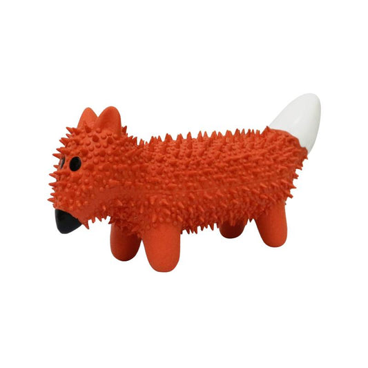 Jouet pour chien MISOKO, renard épineux, latex, marron, 21 cm