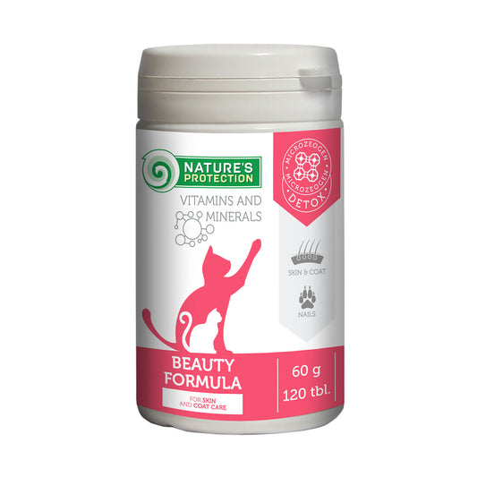 Nature's Protection complementary feed for adult cats for skin and coat care