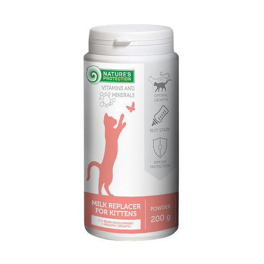 Nature's Protection milk replacer for kittens for bone development & healthy growth