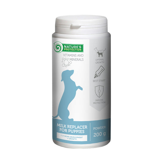 Nature's Protection milk replacer for puppies for bone development & growth
