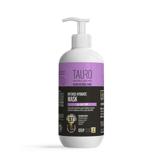 TAURO PRO LINE Ultra Natural Care Intense Hydrate Shampoo for Dogs and Cats Skin and Coat