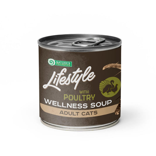 Nature’s Protection Lifestyle Longhaired Poultry – Functional Soup for Longhaired Cats