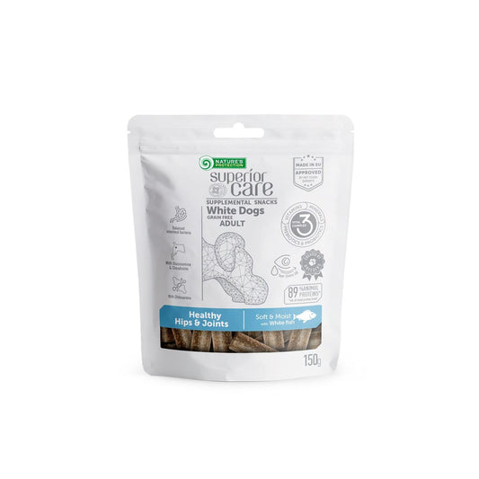 Nature's Protection Superior Care grain free complementary feed - snacks for adult dogs of all breeds with white fish