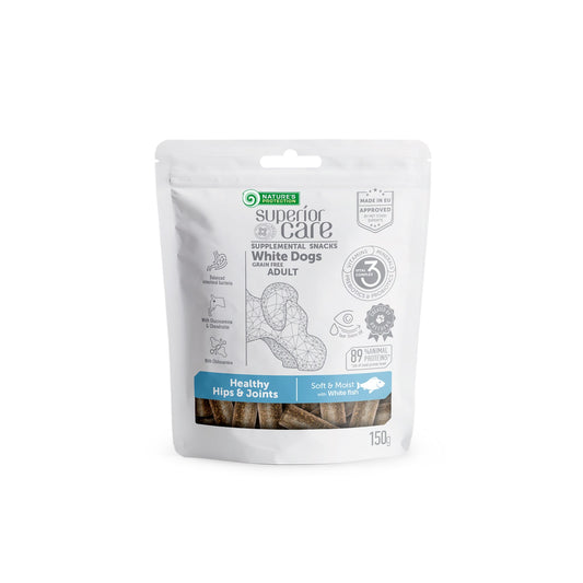 Nature's Protection Superior Care grain free complementary feed - snacks for adult dogs of all breeds with white fish