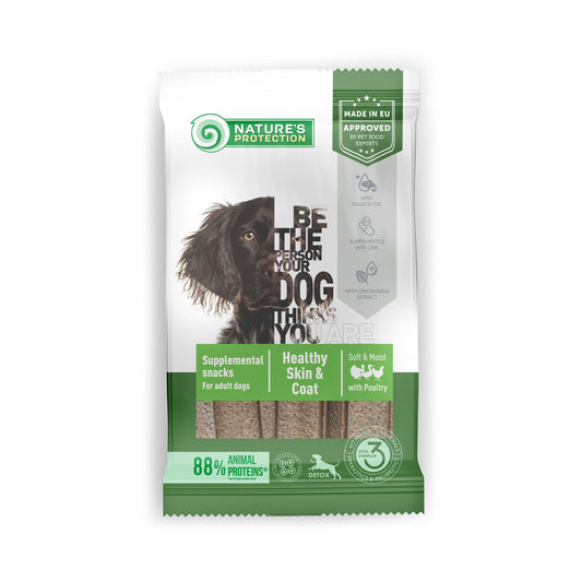 Alimentation complémentaire Nature's Protection - snacks pour chiens adultes de toutes races à la volaille
