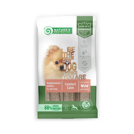 Alimentation complémentaire Nature's Protection – snacks pour chiens adultes de toutes races à la volaille