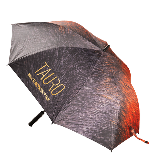 TAURO straight umbrella with fur pattern, rain and UV protection, 68.6 cm