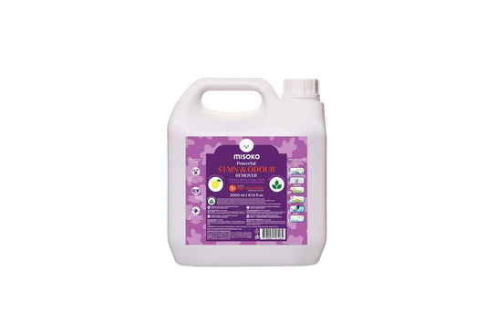MISOKO Dog Stain & Odor Remover – Lemon Scent, 2000 ml