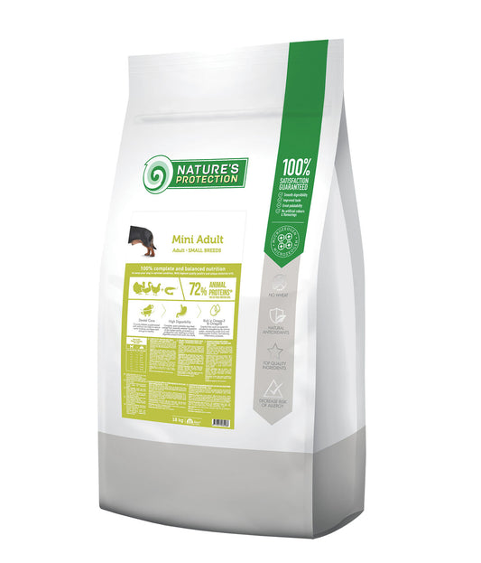 Nature's Protection dry food for adult small breed dogs with poultry and krill