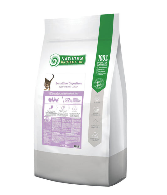 Nature's Protection alimento seco con aves para gatos adultos con digestión sensible
