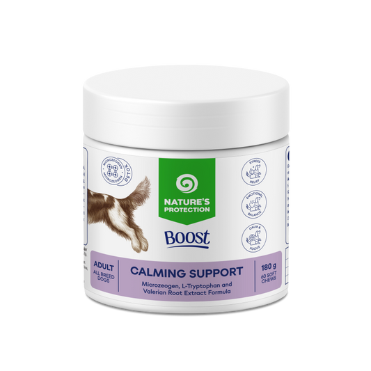 NATURE'S PROTECTION BOOST Calming Support soft chews, feed supplement for dogs for nervous system maintenance, 180 g