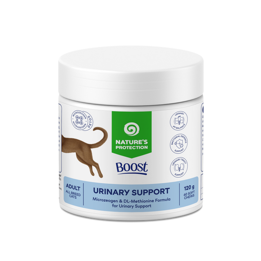 NATURE'S PROTECTION BOOST Urinary SupportSoft chew supplements for adult all breed cats, for urinary tract support, 120 g