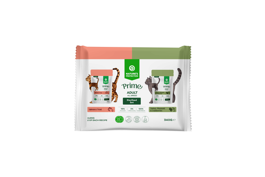 Wet food set for adult sterilised cats of all breeds