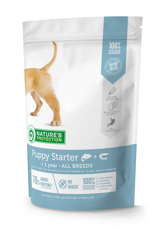 Nature's Protection dry food for puppies of all breeds with salmon and krill