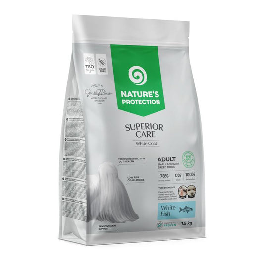Nature's Protection Superior Care White Dogs Poisson blanc Adultes Petites et Mini races