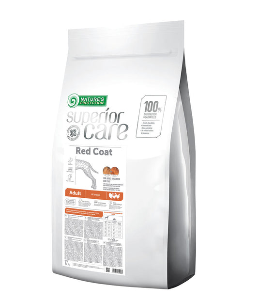 Nature's Protection Superior Care food for adult, all breed dogs with red coat MEDIUM KIBBLE
