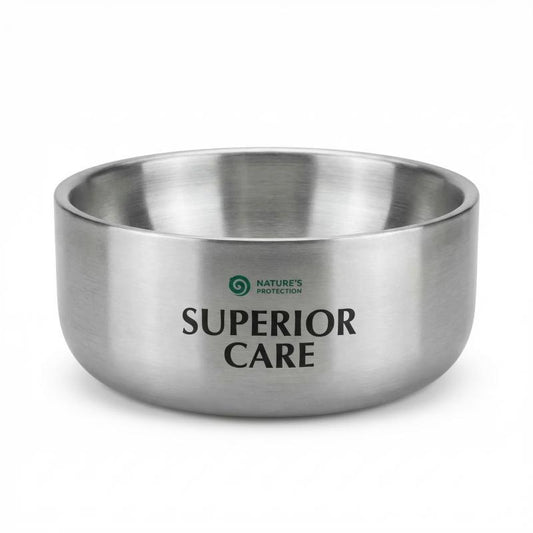 NATURE'S PROTECTION SUPERIOR CARE pet bowl, stainless steel, 600 ml, 15 cm