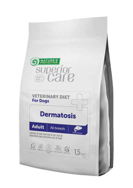 Nature's Protection Superior Care dietetic pet food with salmon for adult dogs of all breeds with skin problems