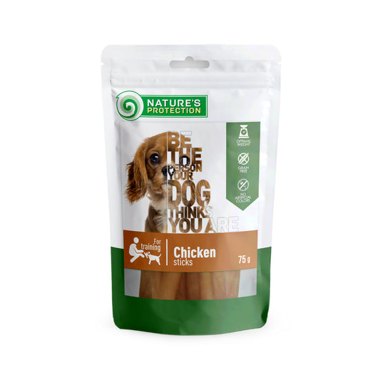 Nature's Protection snack for dogs chicken sticks,