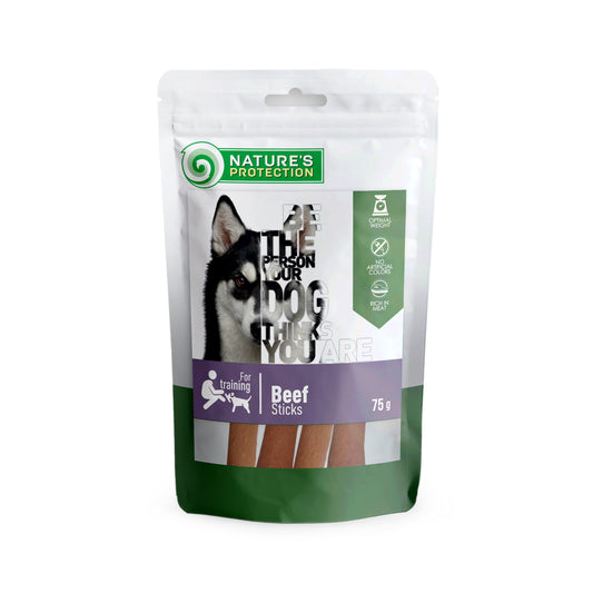 Nature's Protection snack for dogs beef sticks,