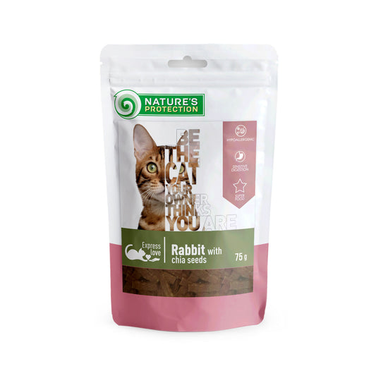 Nature's Protection snack for cats rabbit with chia seeds