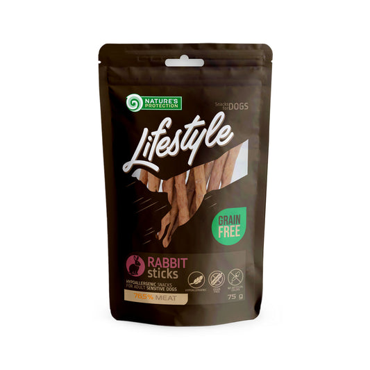 Nature's Protection Lifestyle snacks for dogs, rabbit sticks 75 g