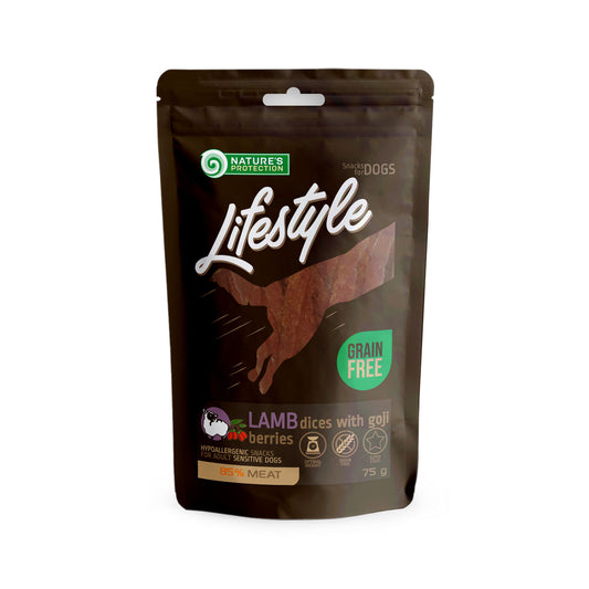 Nature's Protection Lifestyle dog treats – lamb with goji berries