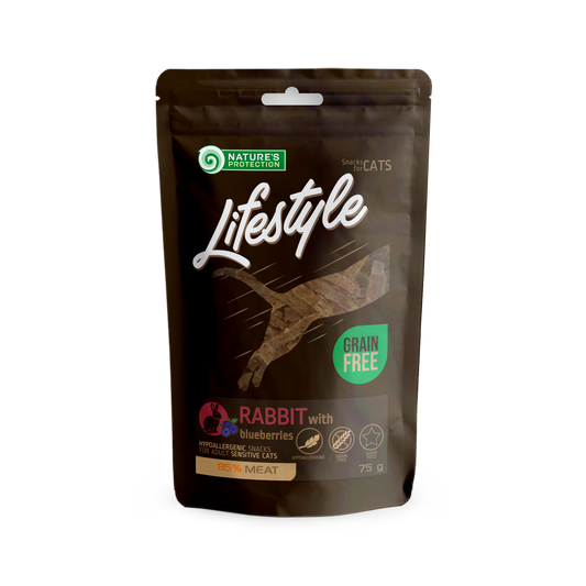 Nature’s Protection Lifestyle cat treats – Rabbit with Blueberries