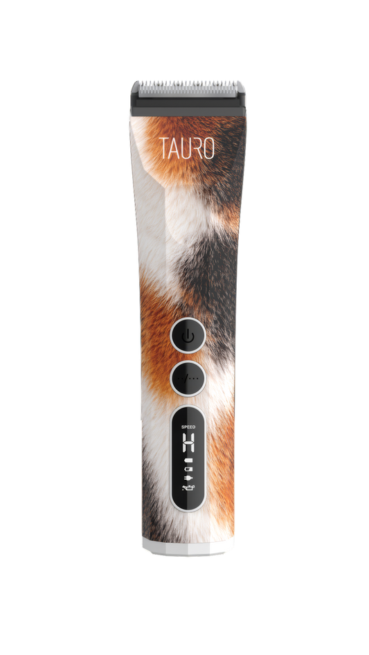 TAURO Professional pet grooming clipper L5 set, spotted coat design