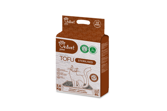 Cat Litter for Sterilized Cats with Coconut Charcoal, Coconut & Almond Extract