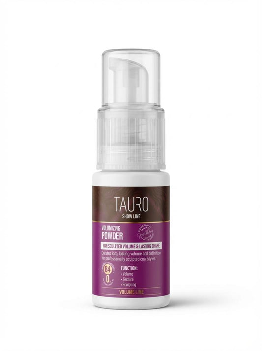 TAURO PRO LINE Show Line Volumizing Powder for Dogs and Cats Coat Care, powder for adding volume to dogs and cats coat