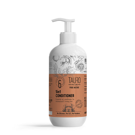 Tauro Pro Line Pure Nature 5in1, moisturizing coat conditionier for dogs and cats
