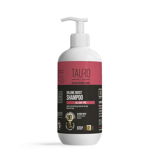 TAURO PRO LINE Ultra Natural Care Volume Boost shampoo for dogs and cats skin and coat