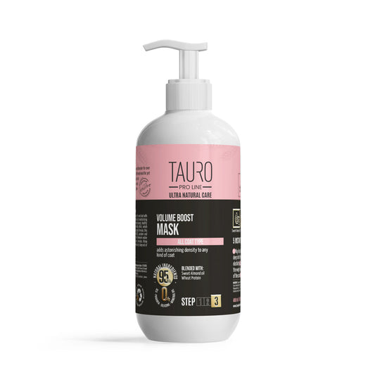 TAURO PRO LINE ULTRA NATURAL CARE Volume Boost mask for dogs and cats, for coat volume