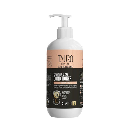 TAURO ULTRA NATURAL CARE Keratin & Gloss conditioner for dogs and cats coat care