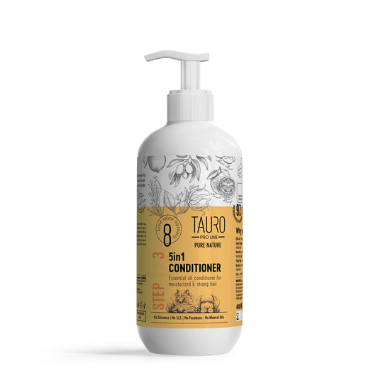 Tauro Pro Line Pure Nature 5in1, moisturizing coat conditioner for dogs and cats