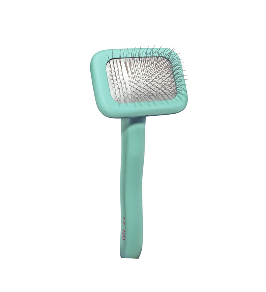 Tauro Pro Line Brush wooden, rectangular shape, teeth 11 mm, mint