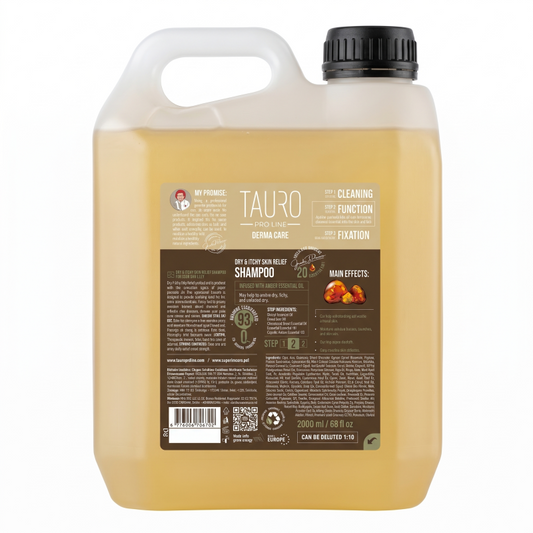 TAURO PRO LINE Derma Care Dry & Itchy Skin Relief Shampoo, coat surface care shampoo for dogs and cats, 2000 ml
