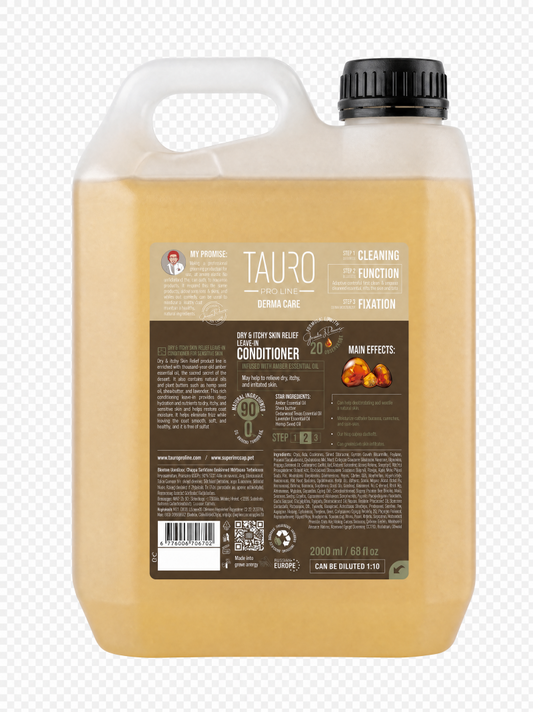 TAURO PRO LINE Derma Care Dry & Itchy Skin Relief Leave-In Conditioner, leave-in surface care conditioner, 2000 ml
