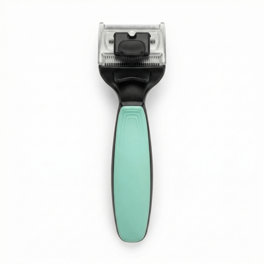TAURO pet coat care undercoat comb with rotating stainless steel teeth, size S