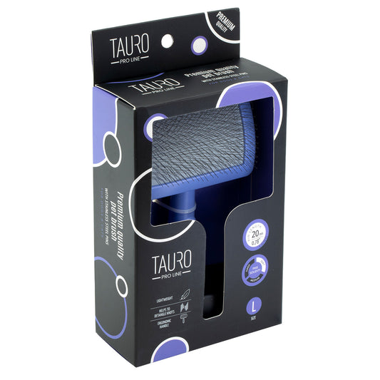 Tauro Pro Line plastic brush, purple, large size 17.5x10.6x6.2 cm