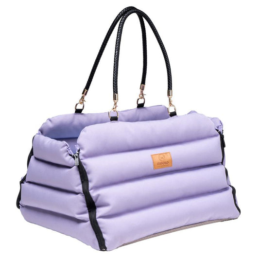 MISOKO pet carrier bag, open, Oxford fabric, light brown, 45x40x25 cm